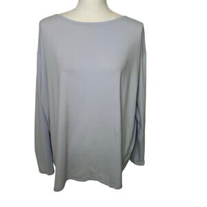 Lululemon women's light  blue back in action long sleeve size 12